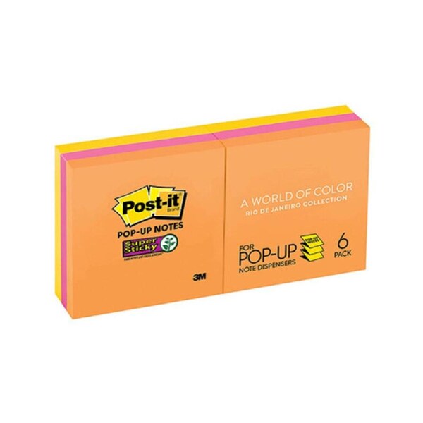 Post-It Note R330-6SSUC Pop-Up Rio De Janeiro Pack 6