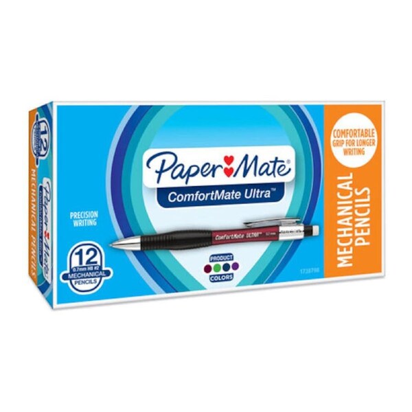 Paper Mate Comfortmate Mechanical Pencil 0.7mm Box of 12 (1738798)