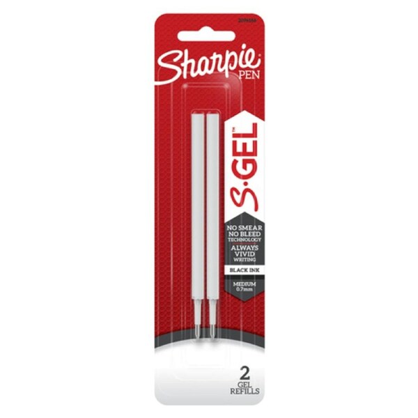 Sharpie Gel Refill Black Pack 2 Box 6 (2096168)