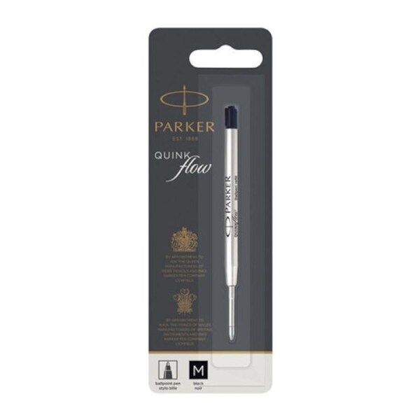 Parker Quinkflow Ballpoint Pen Refill Medium Black