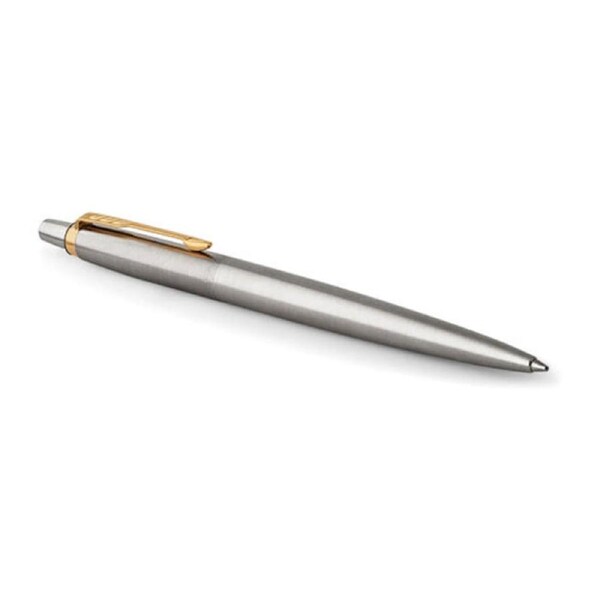 Parker Jotter Stainless Steel Golden Finish Trim Trm Ballpoint Pen