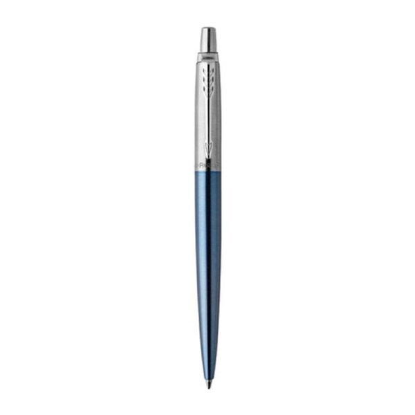 Parker Jotter Waterloo Blue Chrome Trim Ballpoint Pen