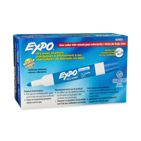 Expo Whiteboard Marker Blt Blue Bx12