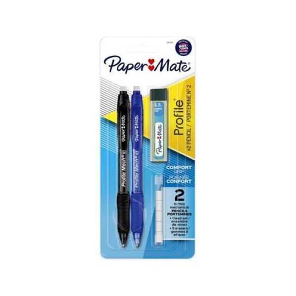 Paper Mate Profile Pnc Blk/Blu Pk2 Bx6