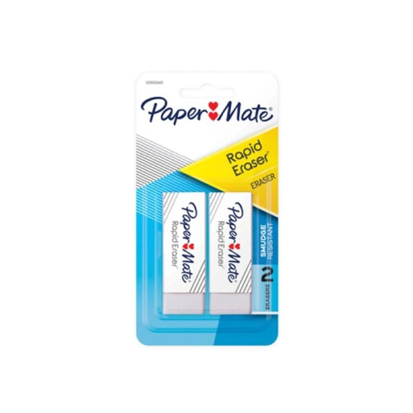 Paper Mate Rapid Erase Eraser Pk2 Bx12