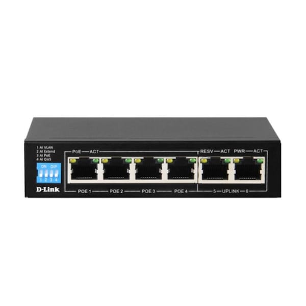 D-Link 6-Port Gigabit PoE Switch