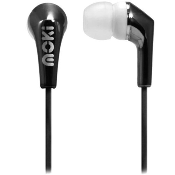 Moki Life Metallic Earbuds Black