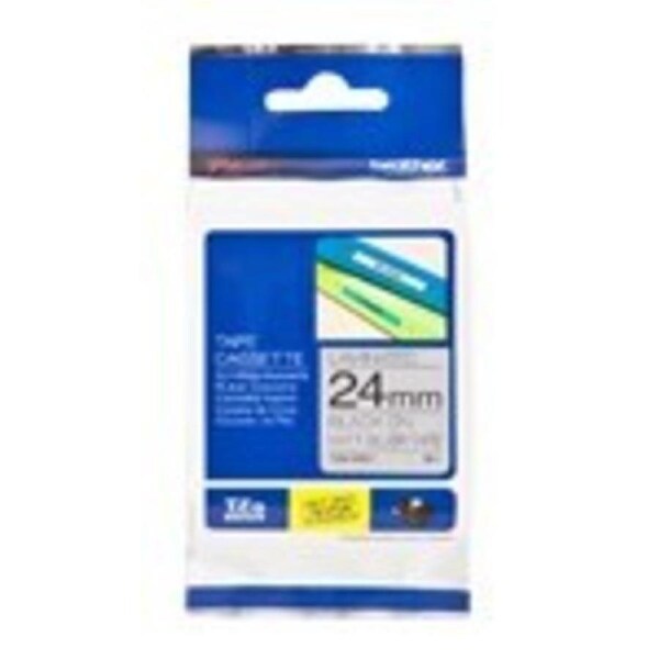 Brother TZe-M951 Black on Silver (Matt) Laminated Labelling Tape - 24mm x 8 Metres