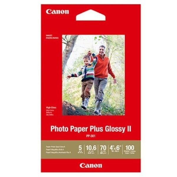 Canon Photo Paper Plus Glossy II 6 x 4 100 Sheets - 260gsm