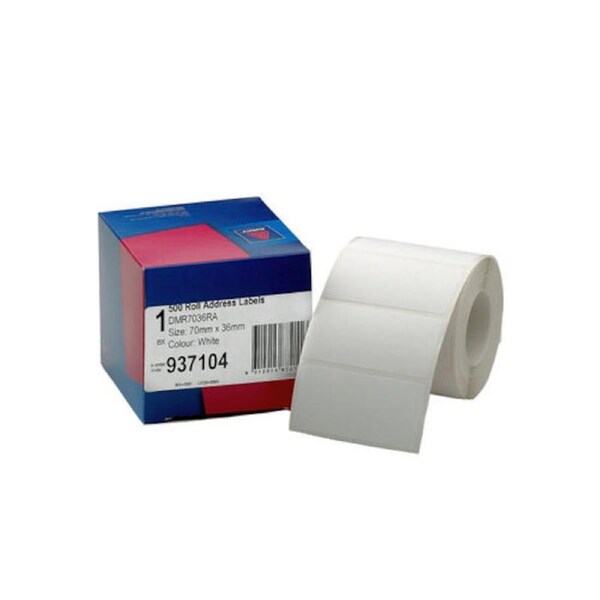 Avery Dispenser Address Roll Handwritable 70x36mm - 500 Labels per Roll