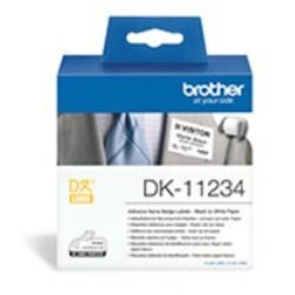 Brother DK-11234 Name Badge Label - 260 (60x86mm Die-Cut) Labels per Roll