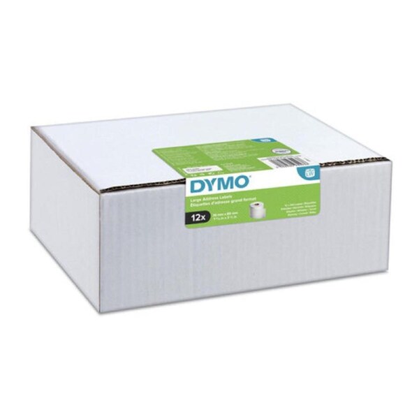 Dymo 2093093 LabelWriter Mini Bundle 36 x 89mm Large Address Label Rolls (12 x Single Rolls Of 99012)