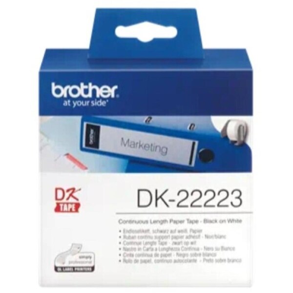 Brother DK-22223 White Roll - 50mm x 30.48m