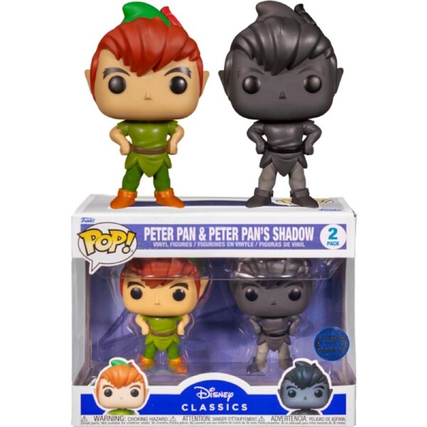 POP! Vinyl Peter Pan - Peter Pan & Peter Pan’s Shadow Pop! Vinyl Figure 2-Pack