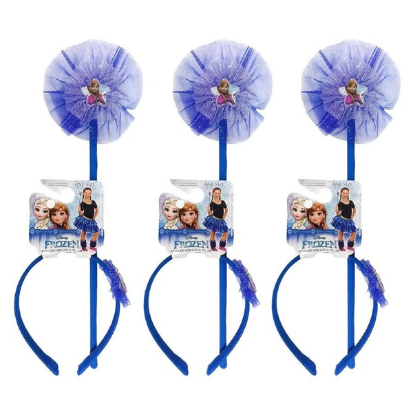 3PK Disney Frozen Anna Headband & Wand Kids/Girls Dress Up Costume Accessory