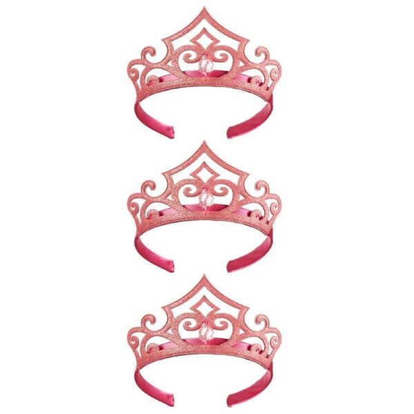 3PK Disney Princess Sleeping Beauty Tiara Kids Costume Headband Accessory Pink