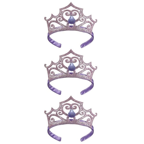 3PK Disney Little Mermaid Kids Ariel Tiara Headwear Costume Party Accessory