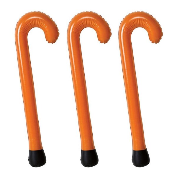 3PK 100 Days Of Prep Costume Accessory Unisex Kids Inflatable Walking Cane/Stick