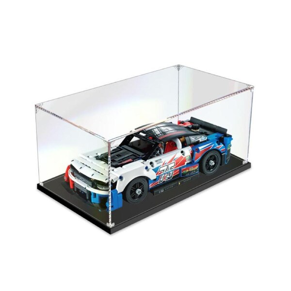 Acrylic Display Case for LEGO 42153 Technic NASCAR Next Gen Chevrolet Camaro ZL2 Figure Storage Box Dust Proof Glue Free