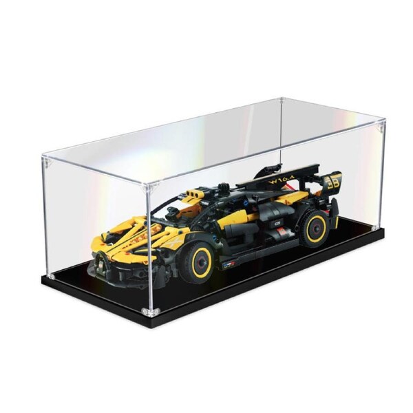 Acrylic Display Case for LEGO 42151 Technic Bugatti Bolide Figure Storage Box Dust Proof Glue Free