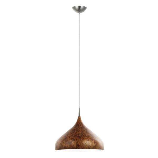 ZARA Pendant Lamp Light Interior ES Burl Wood Dome OD420mm