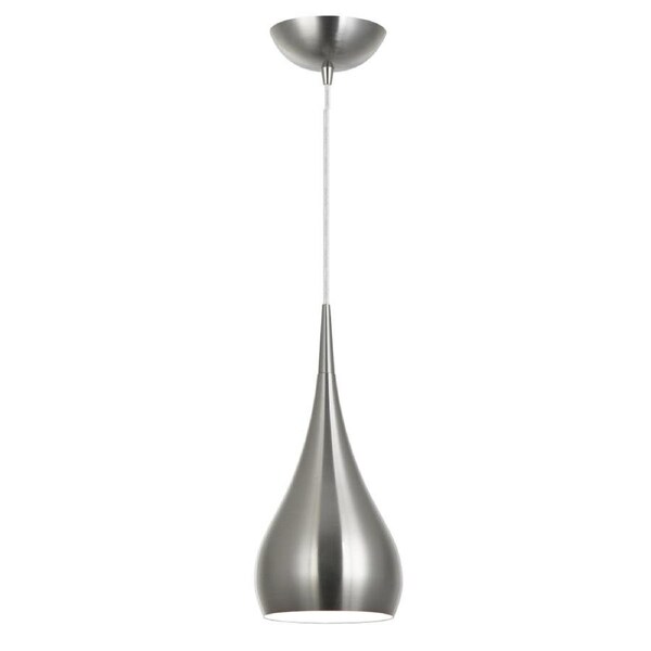 ZARA Pendant Lamp Light Interior ES Satin Nickel Bell OD160mm