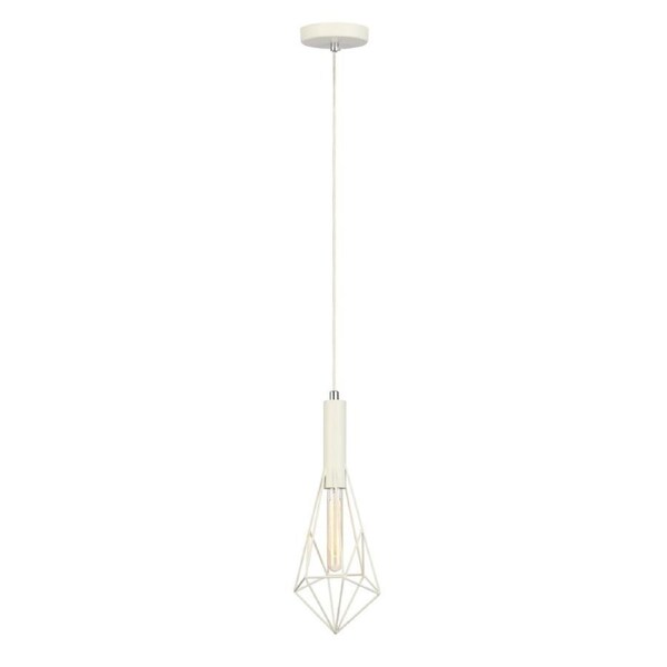 WHITEBAND Pendant Lamp Light Interior ES White Small Diamond Cage OD175mm