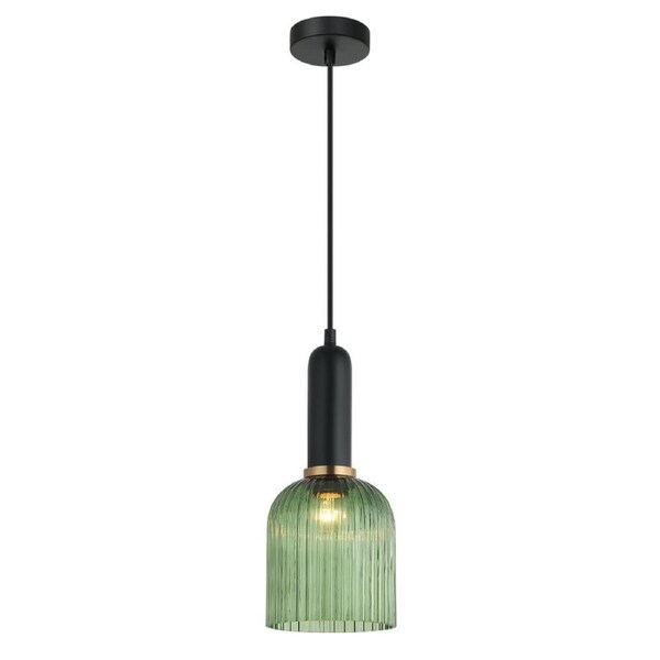 VINTAJ Pendant Lamp Light Interior ES Green Glass Ellipse OD200mm