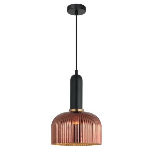 VINTAJ Pendant Lamp Light Interior ES Copper Glass Dome OD200mm