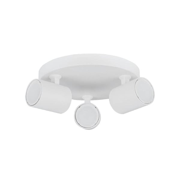 Spot Light 3 Adjustable GU10 White IP20 Round Base OD230mm x H25mm