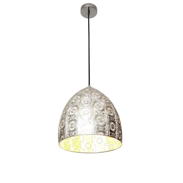 SARI Pendant Lamp Light Interior ES 60W Ellipse Chrome Steel OD310 X L320m