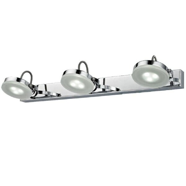 SEATTLE Wall Light Interior Surface Mounted Adjustable 3 X 3W Chrome 3 Light Bar 3000K 582LM