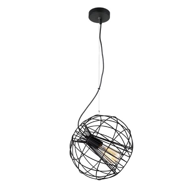 SENTINEL Pendant Lamp Light Interior ES Matte Black Round Cage OD280mm