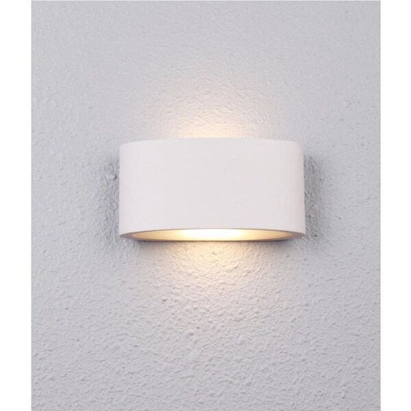 TAMA Wall Light Surface Mounted Up/Down 6.8W Curved Sand 3000K IP54 605LM