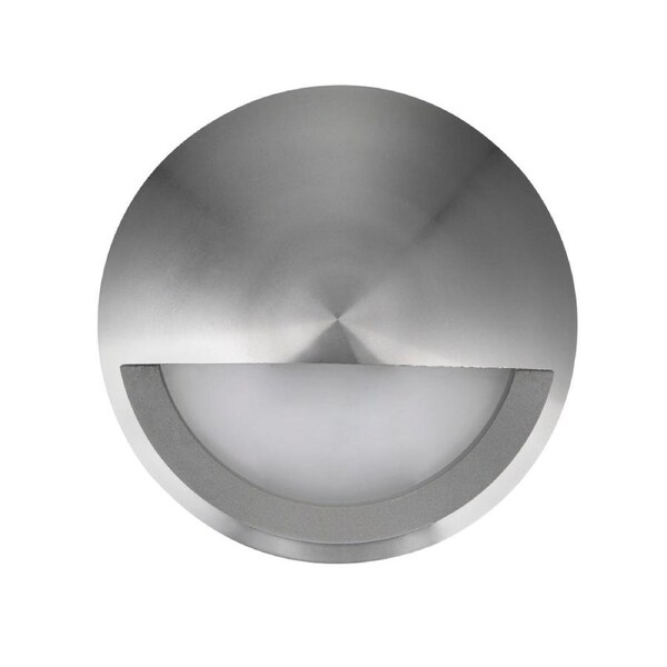 Step Wall Light Surface Mounted 6W Round Titanium 3000K IP65 Eyelid OD98mm 480LM