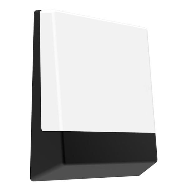 Bulkhead Wall Light Lamp 12W Rectangular Black 3000K IP65 Letterbox 770LM