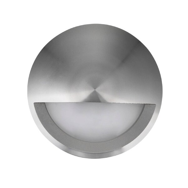 Step Wall Light Surface Mounted 12V 6W Round Titanium 3000K IP65 Eyelid OD98mm 480LM