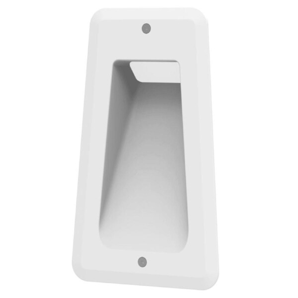 Step Wall Light Recessed 7W Trapezium Black 3000K IP54 Anti-Glare W106mm 190Lm