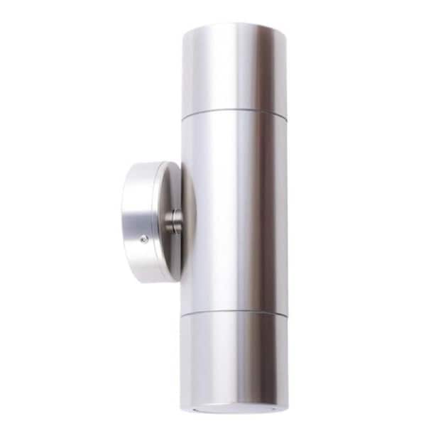 Pillar Light Up/Down GU10 Stainless Steel 316 IP65 Round Back Plate