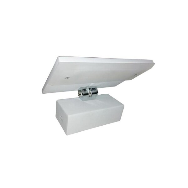 RIO Wall Light Interior Surface Mounted Adjustable 6W Rectangular Uplighter Matte White 3000K 244LM