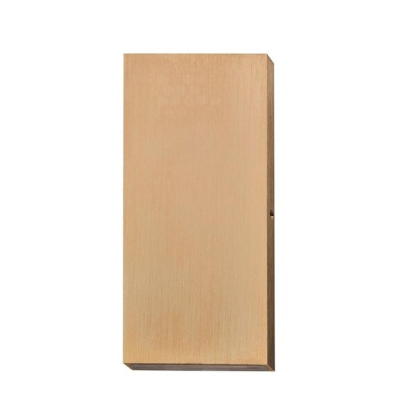 Pillar Light Up/Down 2x3W Rectangular Bronze 3000K IP65 Flush Mount 2x300LM