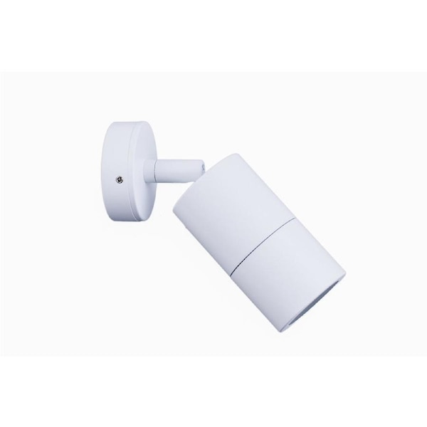 Pillar Light Single Adjustable 12V MR16 White IP65 Round Back Plate