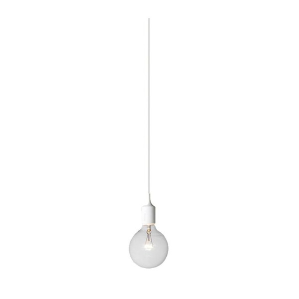 PEN Pendant Lamp Light Interior ES White Silicon Suspension OD45mm