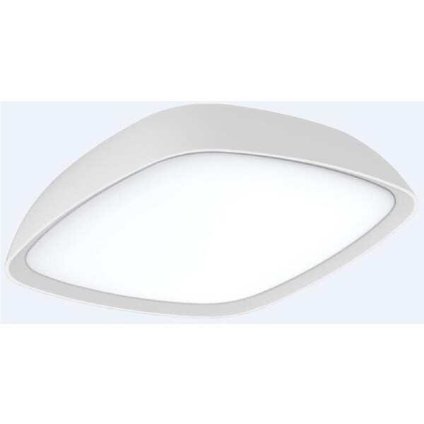 DOCCIA Wall Light Surface Mounted 20W Square White 3000K IP65 Opal Diffuser Rounded 920LM