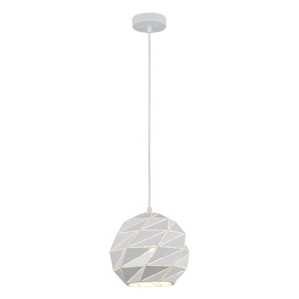 ORIGAMI Pendant Lamp Light Interior ES 60W Matte White Dome Small Iron OD220mm x H3215mm