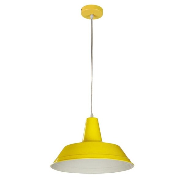 DIVO Pendant Lamp Light Interior ES Yellow Angled Dome OD355mm