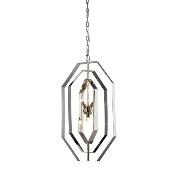 ORBITA Pendant Lamp Light Interior G9x4 Stainless Steel Octagon x 3 OD360mm