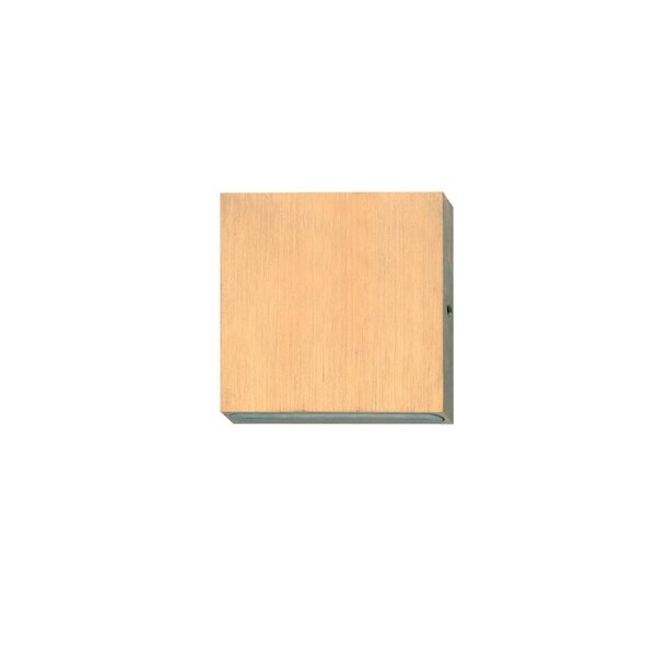 Pillar Light Fixed 12V 3W Square Bronze 3000K IP65 Flush Mount 300LM