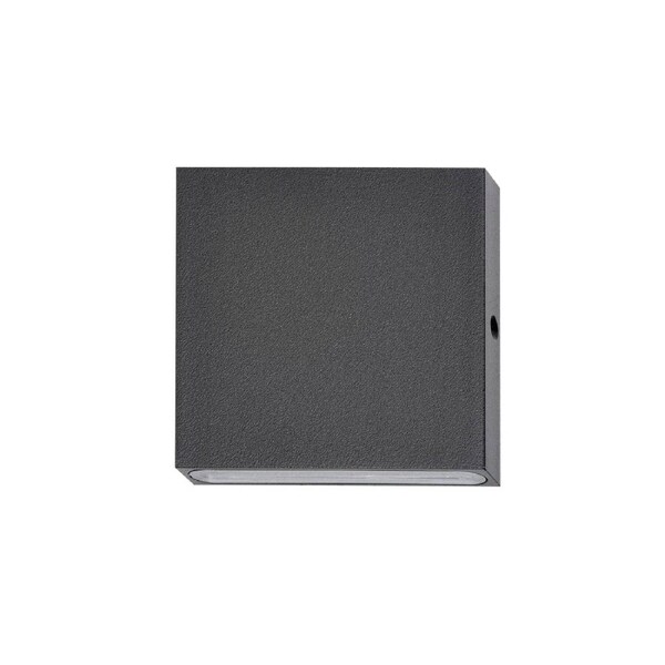 Pillar Light Fixed 12V 3W Square Black 3000K IP65 Flush Mount 300LM