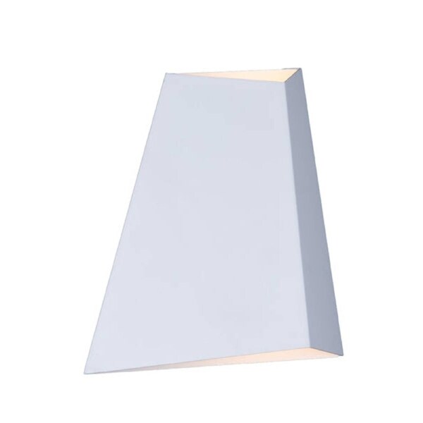 DELHI Wall Light Interior Surface Mounted Up/Down LED 12W Triangular Sand White 3000K 469LM